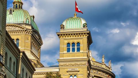 Ausschnitt des Bundeshaus in Bern